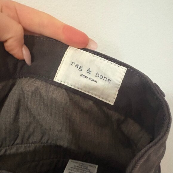 Rag & Bone Men’s Grey Fit 2 Slim Fit Mid Rise Classic Chino Pants Size 33 - Picture 6 of 10